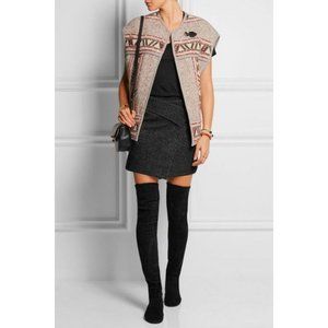 Isabel Marant Etoile Dailon Wool-blend Mini Wrap Skirt in Gray FR 38